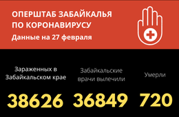 Почти 37 тысяч забайкальцев переболели коронавирусом