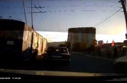 Читинцы засняли лихачащий троллейбус в районе «Сувениров». Видео.