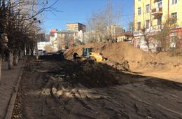 Движение по улице Амурской в Чите временно перекрыли из-за ремонта дороги