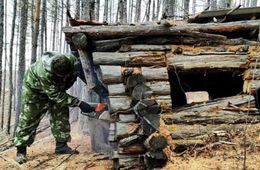 В Нерчинском районе лесники снесли зимовье поджигателей