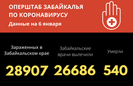 359 жителей Забайкалья вылечились от коронавируса за прошедшие сутки. Заболели – 236. 