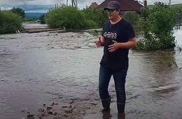 Река Кия разбушевалась и затопила Шилку в Забайкалье (видео)