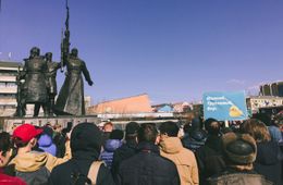 Сторонники Навального освистали австралийского атамана Бойкова на митинге в Чите 