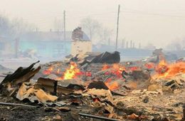 ​Стало известно о пострадавших от пожара сел в Алек-Заводском районе