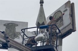 Забайкальские воины восстановили памятник в ДНР