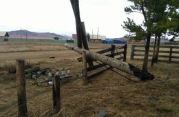 ​Один сгоревший столб оставил без света центр Кыринского района