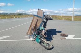 Мотоциклист перевернулся на федеральной трассе Чита-Забайкальск