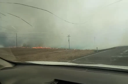 ​Степной пожар потушили неподалеку от Забайкальска (видео)