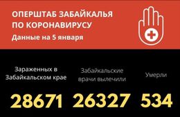 Семь человек скончались от коронавируса в Забайкалье за сутки. Ещё 235 заразились. 