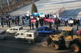 Пикет за снижение пенсионного возраста прошел сегодня в Чите