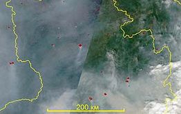 Лесные пожары угрожают северу Забайкальского края