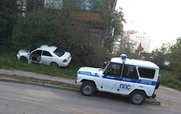 Пьяный водитель в Чите сбил женщину на тротуаре