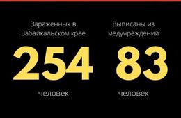 Еще 16 заболевших коронавирусом выявили в Забайкалье. Общее число зараженных — 254