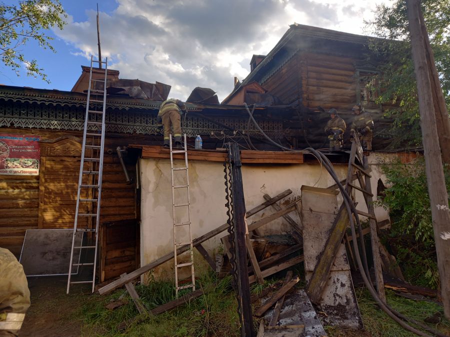 Пожар в кафе «Селенга» в Чите потушен