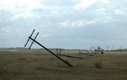 В Забайкалье проводятся восстановительные работы по электроснабжению после шторма