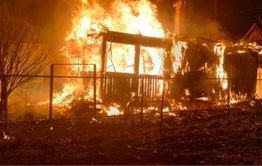 В Забайкалье трое сгорели в доме