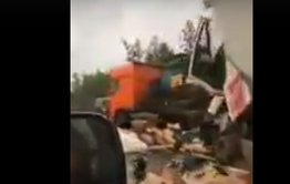 Видео с места смертельного ДТП с участием двух фур в Забайкалье появилось в сети