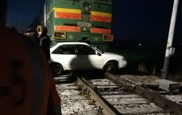 Авария на железнодорожном переезде в Забайкальске