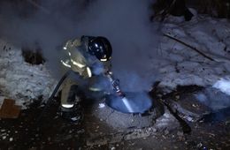 Бомж сгорел в коллекторе под Читой