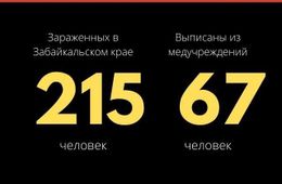 17 новых случаев заражения коронавирусом выявили за сутки в Забайкалье. Общее число выросло до 215