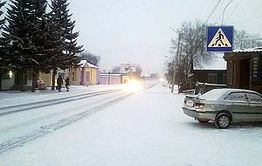 В Красночикойском районе второй день, не переставая, идет снег