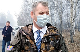 На месте пожара в пригороде Читы работает сити-менеджер города (видео)