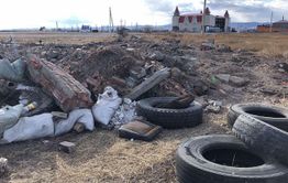 Читинцы навалили 10-15 КАМАЗов мусора недалеко от ипподрома 