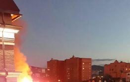 Пожар на ул. 9 января в Чите