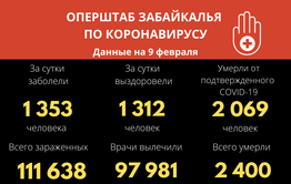 Более 1300 забайкальцев заразились коронавирусом за сутки 