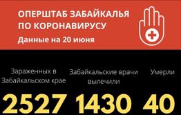 Еще 69 случаев коронавируса выявили в Забайкалье за сутки
