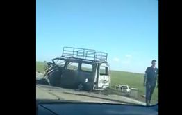 Видео со сгоревшей на федералке машиной появилось в интернете