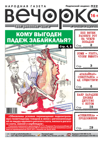 «Вечорка» №11: Кому выгоден падеж Забайкалья, журналистки на свалке и убийство в Ломах