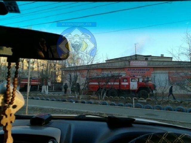 В Чите в храме гигиены и чистоты на КСК случился пожар