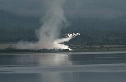 Бе-200 прибыл для тушения пожаров в Забайкалье 
