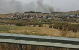 Лесной пожар действует за селом Богомягково в Шилкинском районе