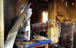 В Краснокаменске сгорел дом от удара молнии