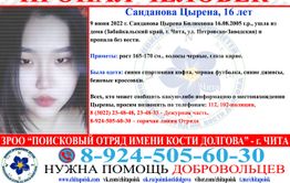 В Чите без вести  пропала девушка-подросток