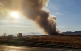 ​Полигон ТБО в Ивановке снова загорелся. На месте работает сити-менеджер Читы
