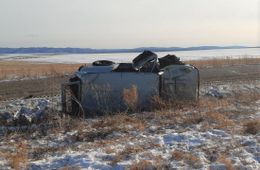 В Забайкалье водитель без прав слетел с дороги и попал в больницу