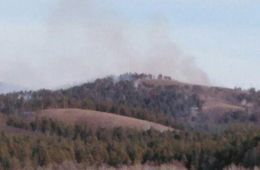 В Акшинском районе горит лес