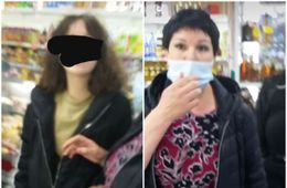Посетительницы магазина на Острове устроили дебош из-за просьбы надеть маски (видео)
