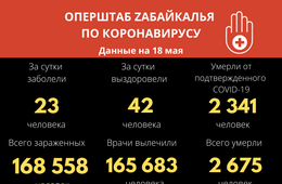 За сутки 42 забайкальца вылечились от COVID-19