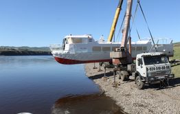 ​Новый пассажирский катер спустили на воду в Сретенске