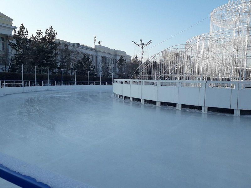В Чите 12 декабря откроются катки на площадях Ленина и Труда