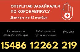 Число заразившихся коронавирусом в Забайкалье за сутки сравнялось с вылечившимися 