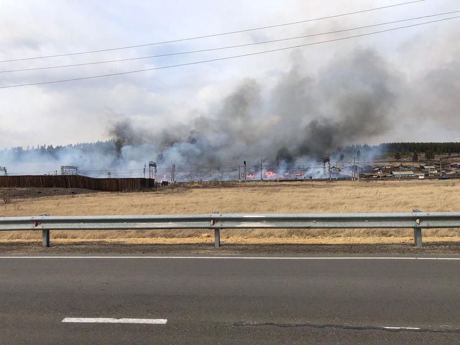 Горит забайкальский поселок Баляга
