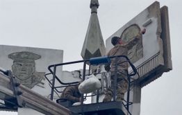 Забайкальские воины восстановили памятник в ДНР